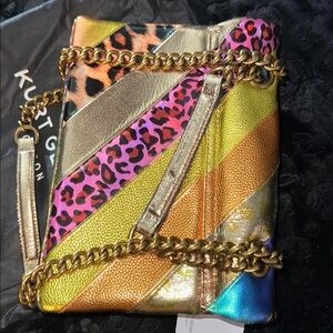 Kurt Geiger Rainbow Metallic Leopard